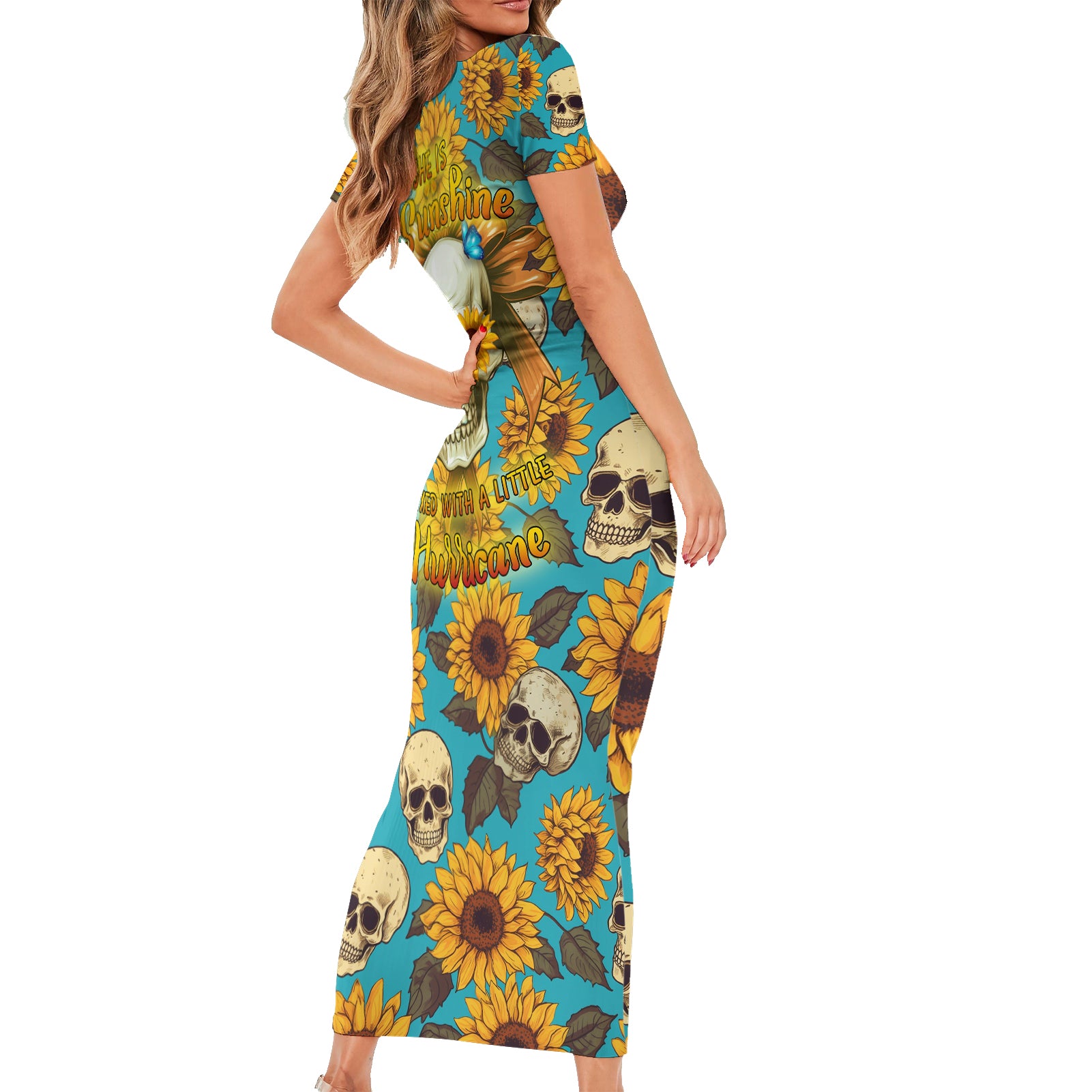 she-is-sunshine-mixed-with-a-little-hurricane-short-sleeve-bodycon-dress