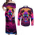 foreuer-chasing-sunsets-skull-couples-matching-off-shoulder-maxi-dress-and-long-sleeve-button-shirts