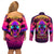 foreuer-chasing-sunsets-skull-couples-matching-off-shoulder-short-dress-and-long-sleeve-button-shirts