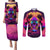 foreuer-chasing-sunsets-skull-couples-matching-puletasi-dress-and-long-sleeve-button-shirts