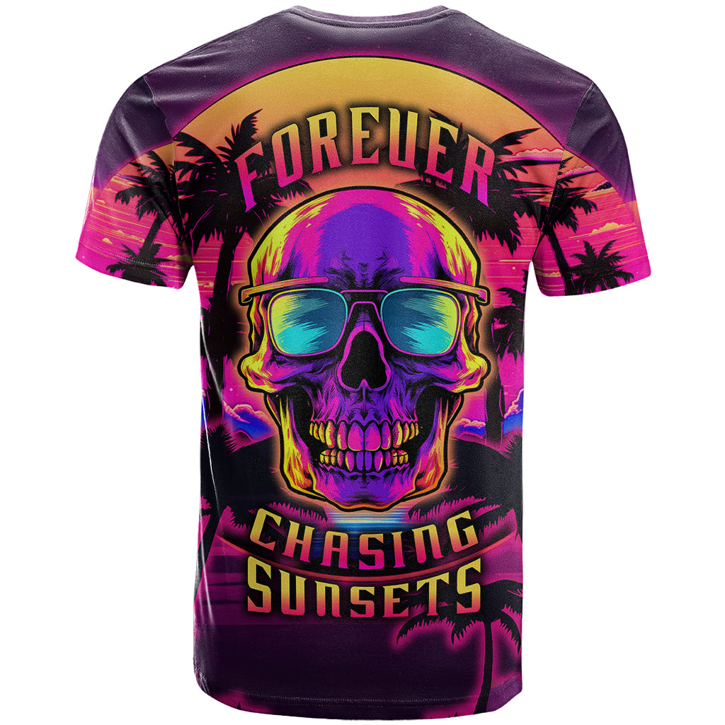 foreuer-chasing-sunsets-skull-t-shirt