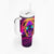 Foreuer Chasing Sunsets Skull Tumbler With Handle