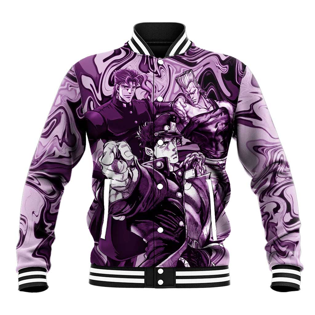 Lucid Stardust Crusaders Jojo’s Bizarre Adventure Baseball Jacket Anime Mix With Mable Style