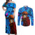 Naruto Akatsuki Urban Grafitti Pain Couples Matching Off Shoulder Maxi Dress and Long Sleeve Button Shirt Anime  Mix Abstract Style