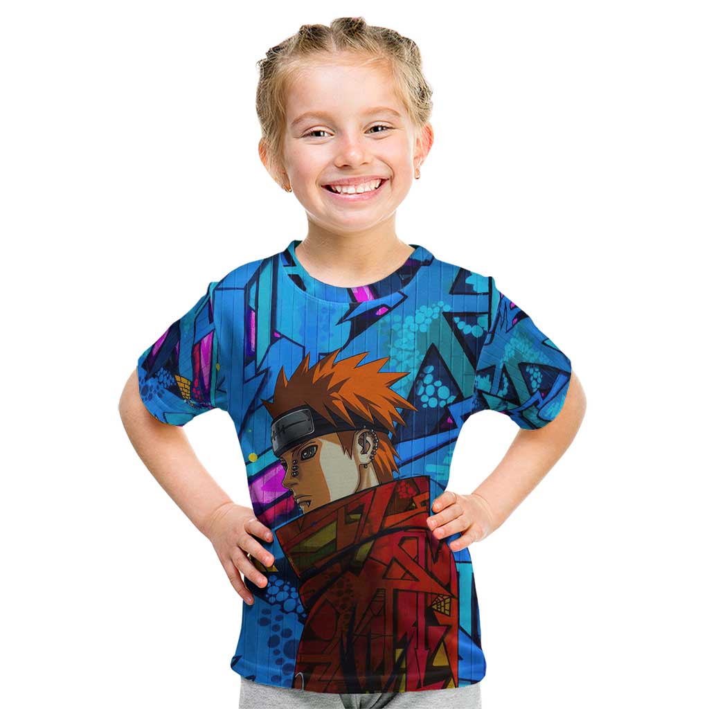 Naruto Akatsuki Urban Grafitti Pain Kid T Shirt Anime  Mix Abstract Style