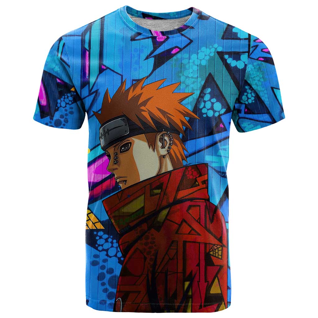 Naruto Akatsuki Urban Grafitti Pain T Shirt Anime  Mix Abstract Style