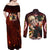 Blazing Bakugo My Hero Academia Couples Matching Off Shoulder Maxi Dress and Long Sleeve Button Shirt Anime Style