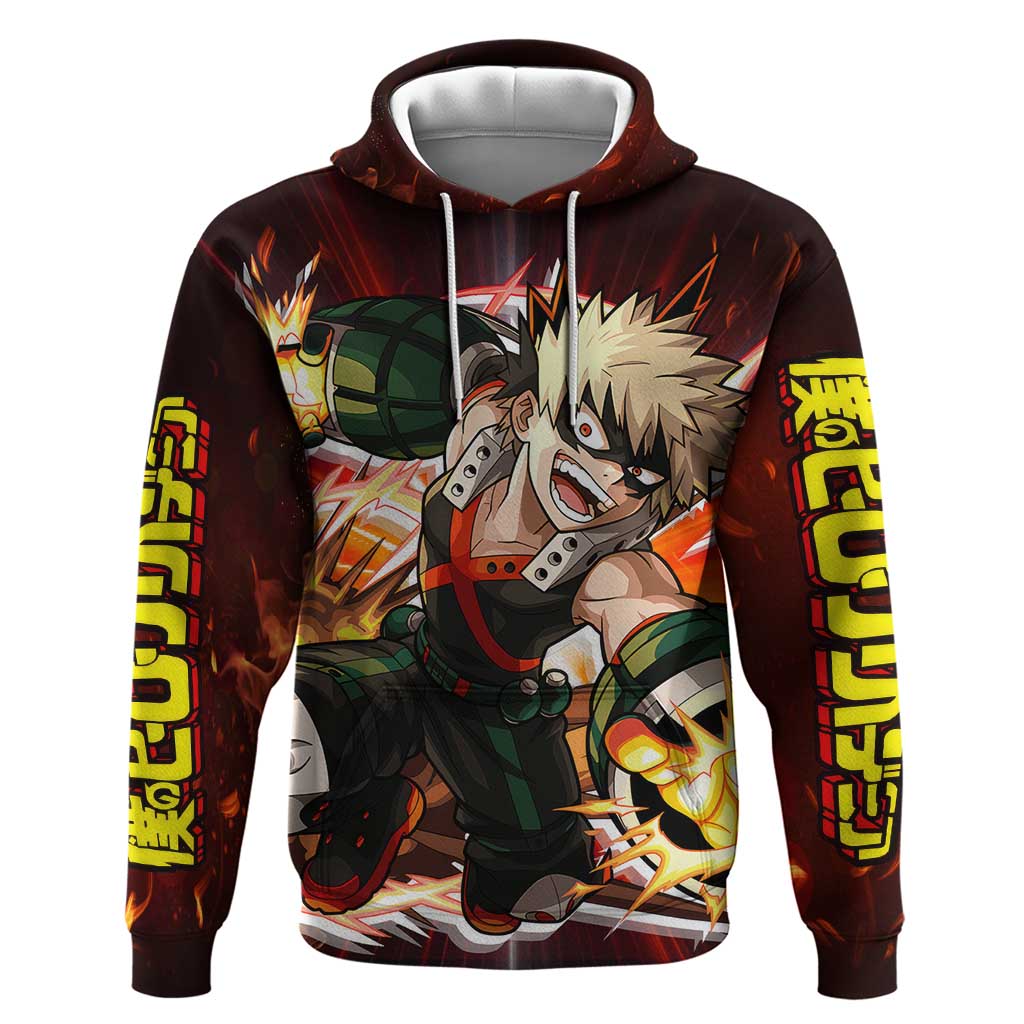 Blazing Bakugo My Hero Academia Hoodie Anime Style