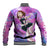 Trippy Uraraka Ochako My Hero Academia Baseball Jacket Anime Mix Tie Dye Style