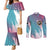 Neon FLCL Couples Matching Mermaid Dress and Long Sleeve Button Shirt Anime Style