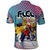 Neon FLCL Polo Shirt Anime Style