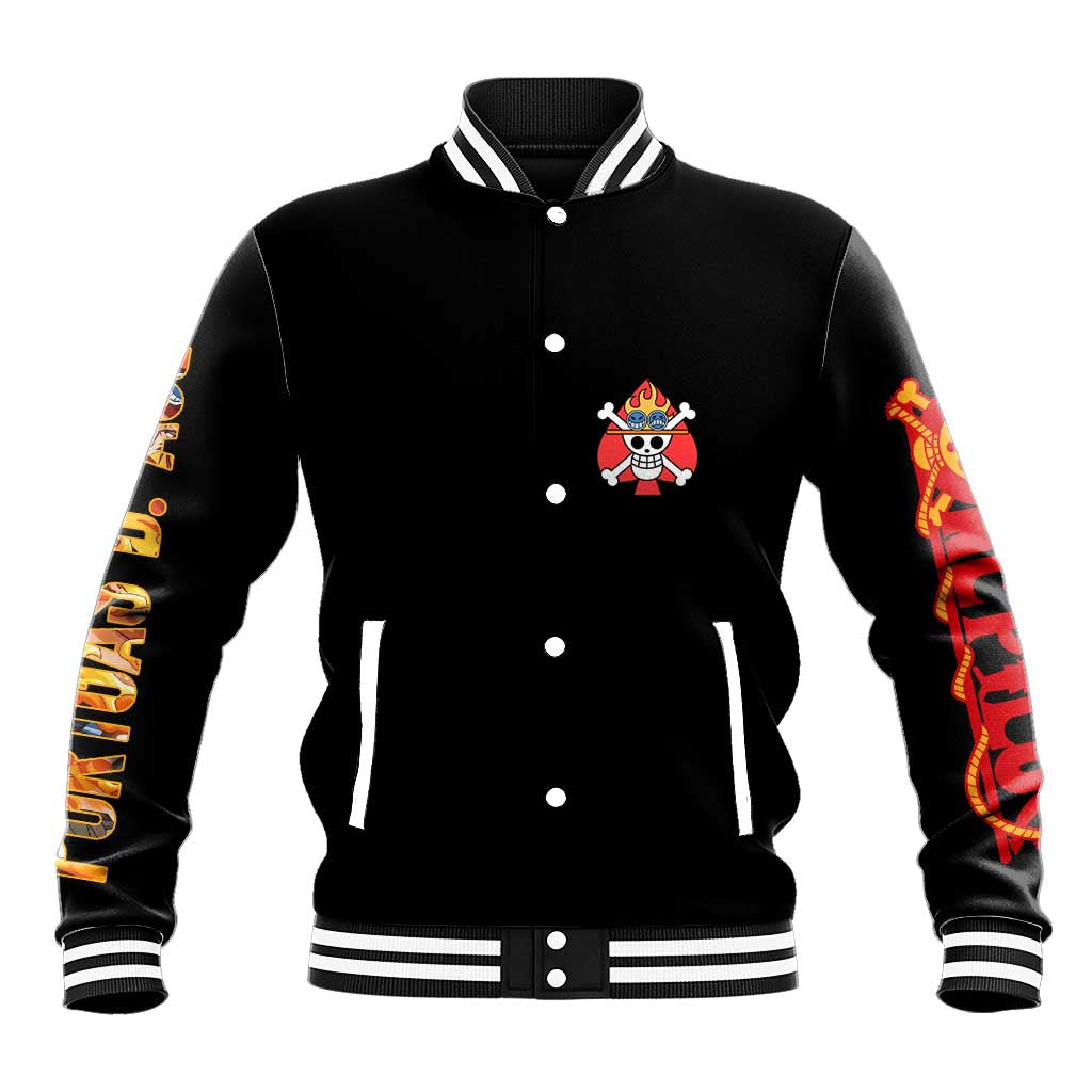 Portgas D. Ace V2 One Piece Baseball Jacket Anime Style