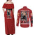 Fire Fist - Portgas D. Ace One Piece Couples Matching Off Shoulder Maxi Dress and Long Sleeve Button Shirt Anime Style