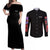 Ryuk Death Note Couples Matching Off Shoulder Maxi Dress and Long Sleeve Button Shirt Anime Style