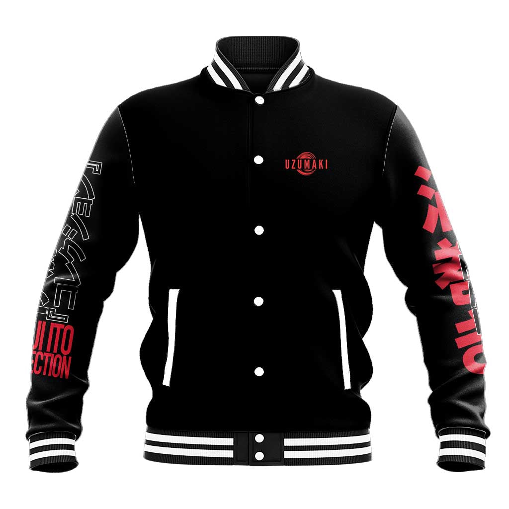 Uzumaki Junji Ito Collection Baseball Jacket Anime Style