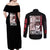 Uzumaki Junji Ito Collection Couples Matching Off Shoulder Maxi Dress and Long Sleeve Button Shirt Anime Style