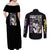 Tomie Junji Ito Collection Couples Matching Off Shoulder Maxi Dress and Long Sleeve Button Shirt Anime Style