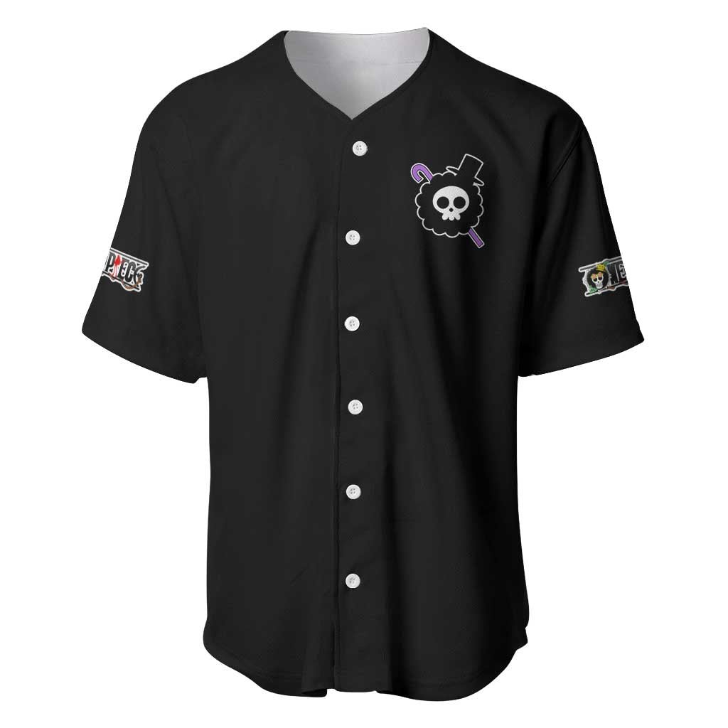 Brook V2 One Piece Baseball Jersey Anime Style