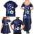 Isagi Yoichi Blue Lock Family Matching Summer Maxi Dress and Hawaiian Shirt Japan Anime Style