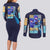 Rock Man Mega Man Couples Matching Long Sleeve Bodycon Dress and Long Sleeve Button Shirt Japan Anime Style