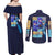 Rock Man Mega Man Couples Matching Off Shoulder Maxi Dress and Long Sleeve Button Shirt Japan Anime Style