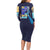 Rock Man Mega Man Family Matching Long Sleeve Bodycon Dress and Hawaiian Shirt Japan Anime Style