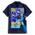 Rock Man Mega Man Family Matching Off The Shoulder Long Sleeve Dress and Hawaiian Shirt Japan Anime Style