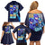 Rock Man Mega Man Family Matching Off Shoulder Short Dress and Hawaiian Shirt Japan Anime Style