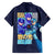 Rock Man Mega Man Family Matching Off Shoulder Short Dress and Hawaiian Shirt Japan Anime Style