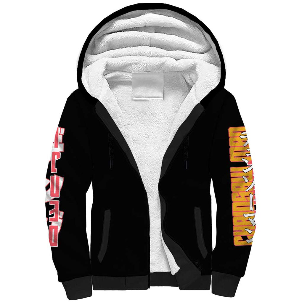 Denji V4 Chainsaw Man Sherpa Hoodie Japan Anime Style