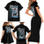 Sakonji Urokodaki Demon Slayer Family Matching Short Sleeve Bodycon Dress and Hawaiian Shirt Japan Anime Style