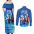 Persona 3 Team Anime Couples Matching Off Shoulder Maxi Dress and Long Sleeve Button Shirt