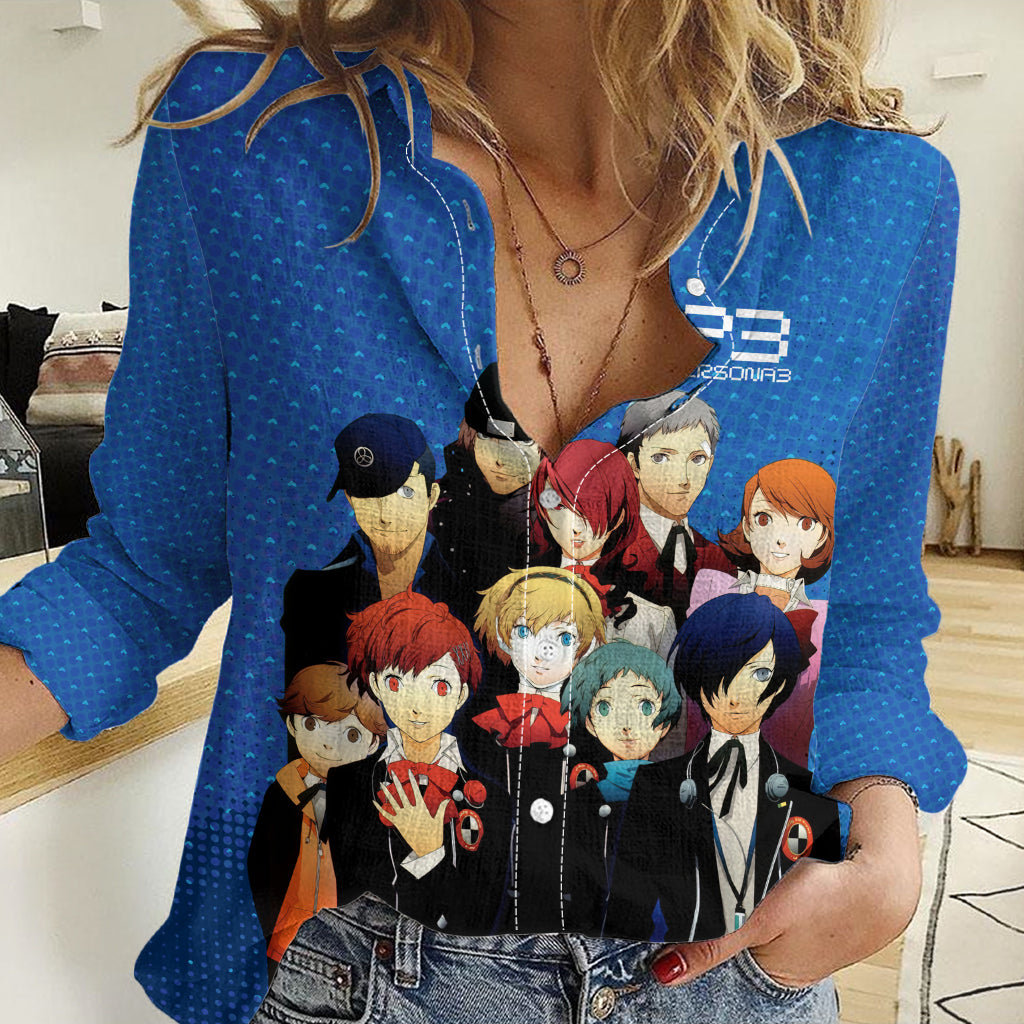 Persona 3 Team Anime Women Casual Shirt