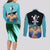 Franky One Piece Couples Matching Long Sleeve Bodycon Dress and Long Sleeve Button Shirt