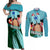 Franky One Piece Couples Matching Off Shoulder Maxi Dress and Long Sleeve Button Shirt