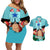 Franky One Piece Couples Matching Off Shoulder Short Dress and Hawaiian Shirt