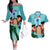 Franky One Piece Couples Matching Off The Shoulder Long Sleeve Dress and Hawaiian Shirt