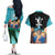 Franky One Piece Couples Matching Off The Shoulder Long Sleeve Dress and Hawaiian Shirt