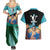 Franky One Piece Couples Matching Summer Maxi Dress and Hawaiian Shirt