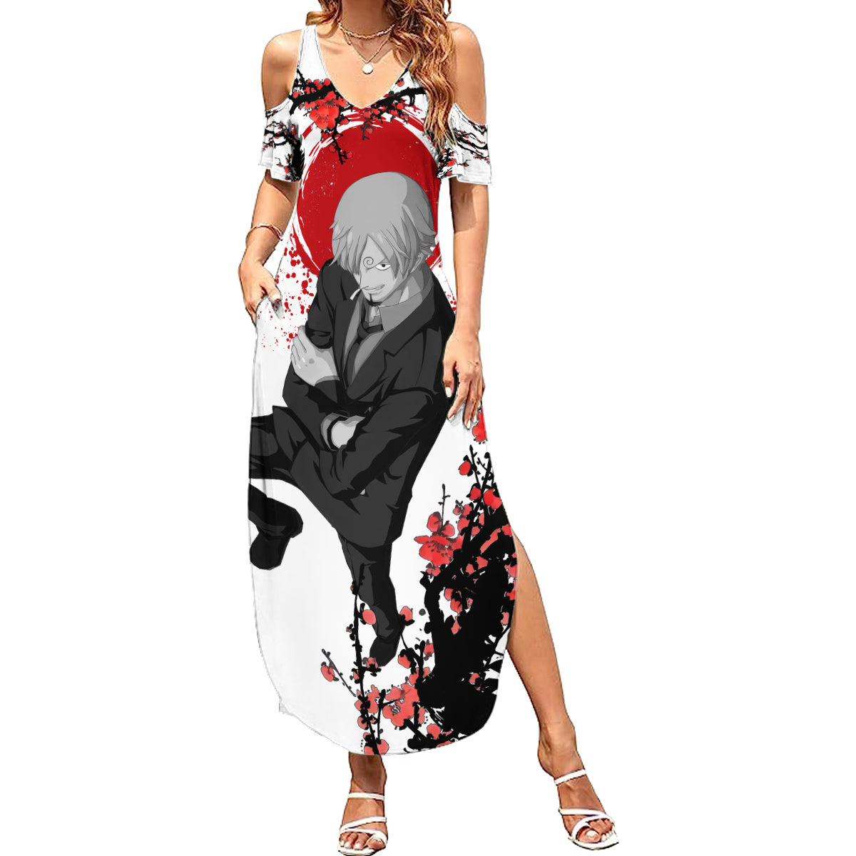 Vinsmoke Sanji One Piece Japan Style Anime Summer Maxi Dress