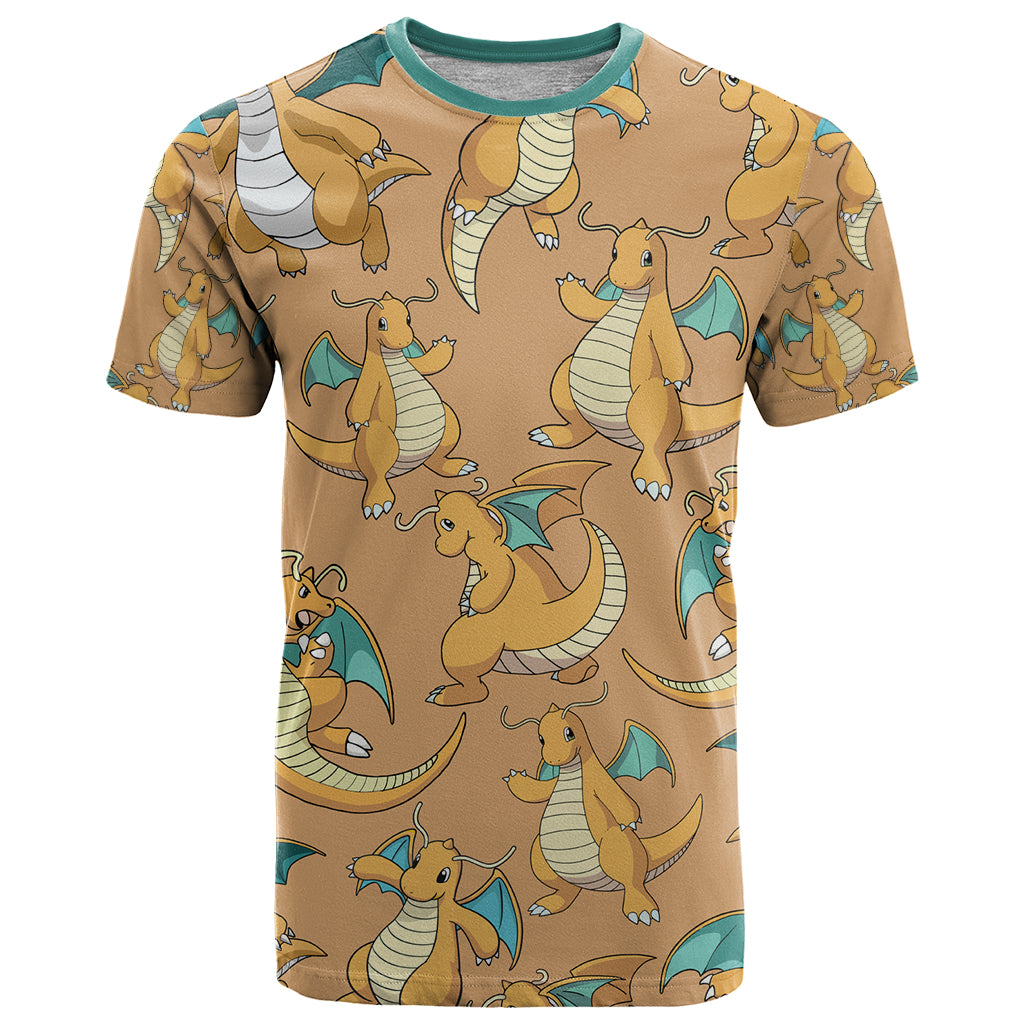 Dragonite Pattern Style T Shirt