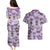 Noibat Clothes Pattern Style Couples Matching Puletasi and Hawaiian Shirt