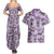 Noibat Clothes Pattern Style Couples Matching Summer Maxi Dress and Hawaiian Shirt