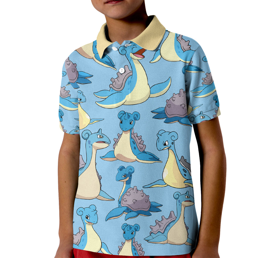 Lapras Clothes Pattern Style Kid Polo Shirt