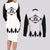 Fifth Division - Gotei 13 Couples Matching Long Sleeve Bodycon Dress and Long Sleeve Button Shirt