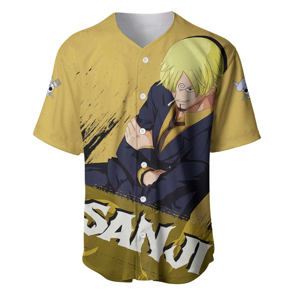 Vinsmoke Sanji - One Piece Baseball Jersey Anime Style