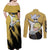 Vinsmoke Sanji - One Piece Couples Matching Off Shoulder Maxi Dress and Long Sleeve Button Shirt Anime Style