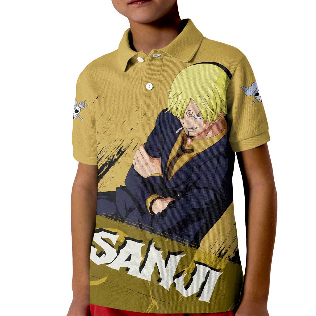 Vinsmoke Sanji - One Piece Kid Polo Shirt Anime Style