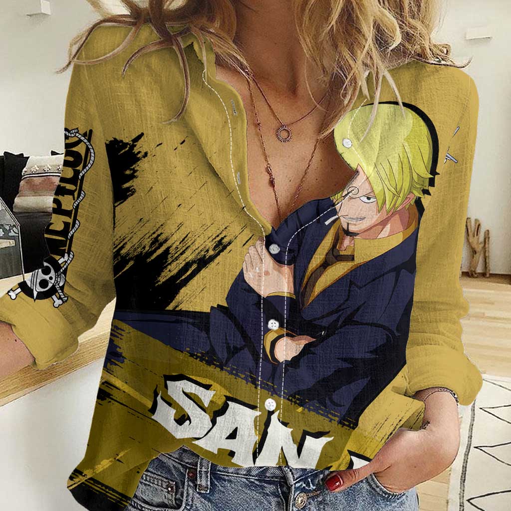 Vinsmoke Sanji - One Piece Women Casual Shirt Anime Style