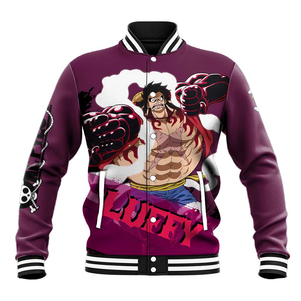 Luffy Gear 4 - One Piece Baseball Jacket Anime Style